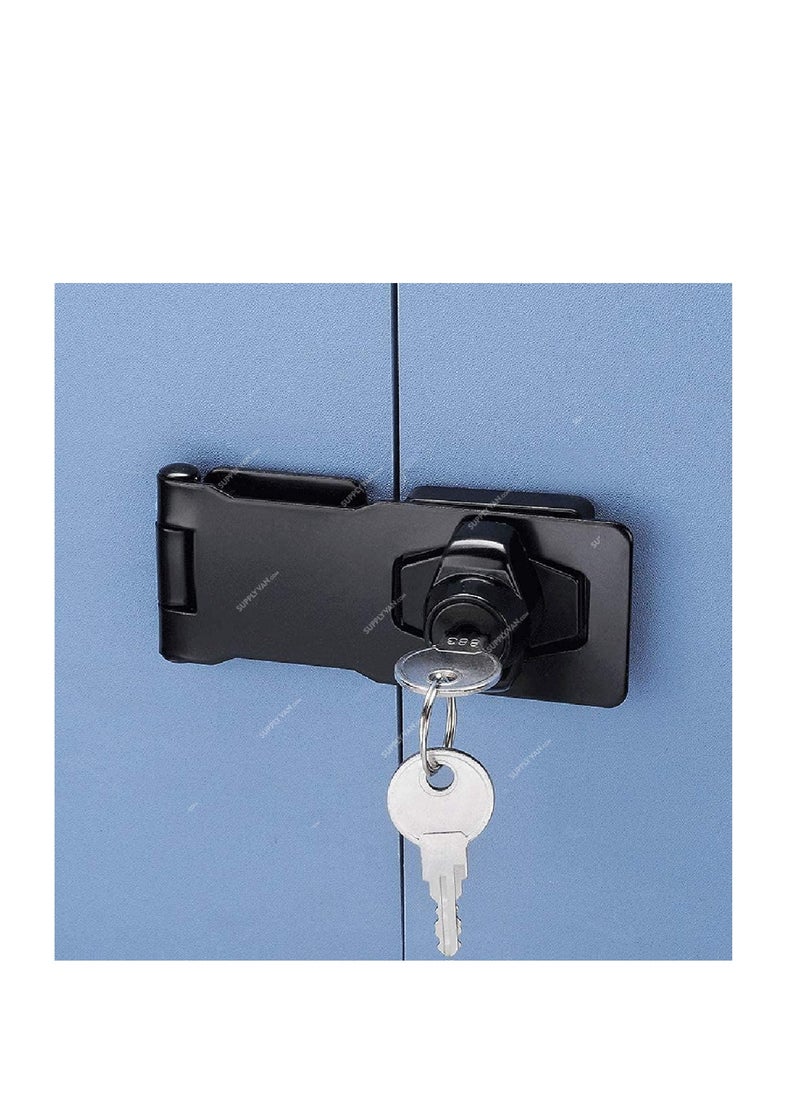 KNP Chrome Plated Hasp Lock 2.5 inch  is ideal for indoor and outdoor use, providing enhanced security for various applications.