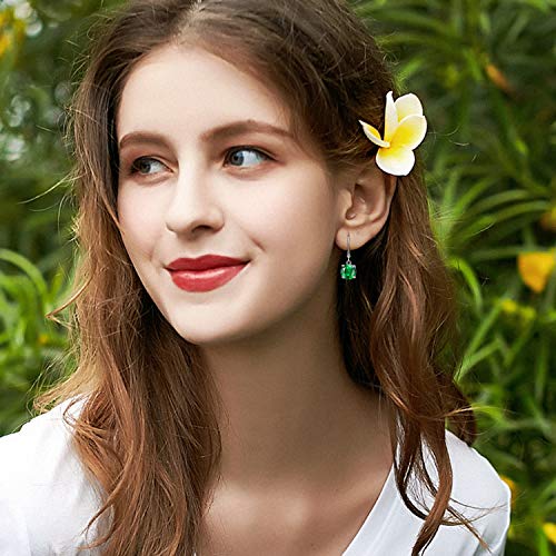 Tamhoo 4-10 Pairs Silver Small Hoop Earrings with CZ Charm for Women-Flawless Cubic Zirconia LeverBack Drop Earrings for Women (10 pairs -CZ) - Image 5