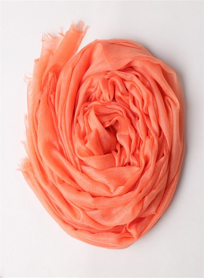 Loquat Solid Light Sunscreen Cashmere Scarf  - Image 2