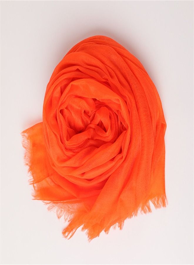 Loquat Solid Light Sunscreen Cashmere Scarf  - Image 1