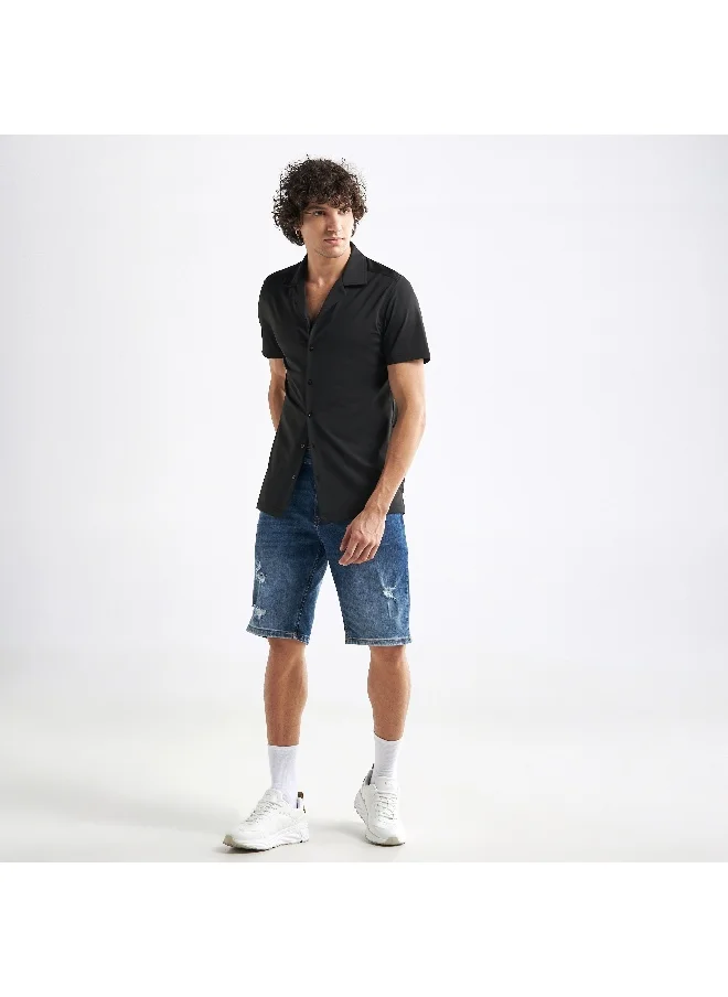 FAV Camp Collar Shirt with Short Sleeves