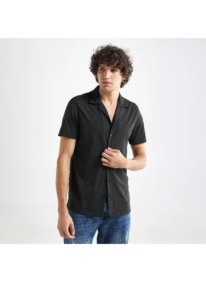 FAV Camp Collar Shirt with Short Sleeves
