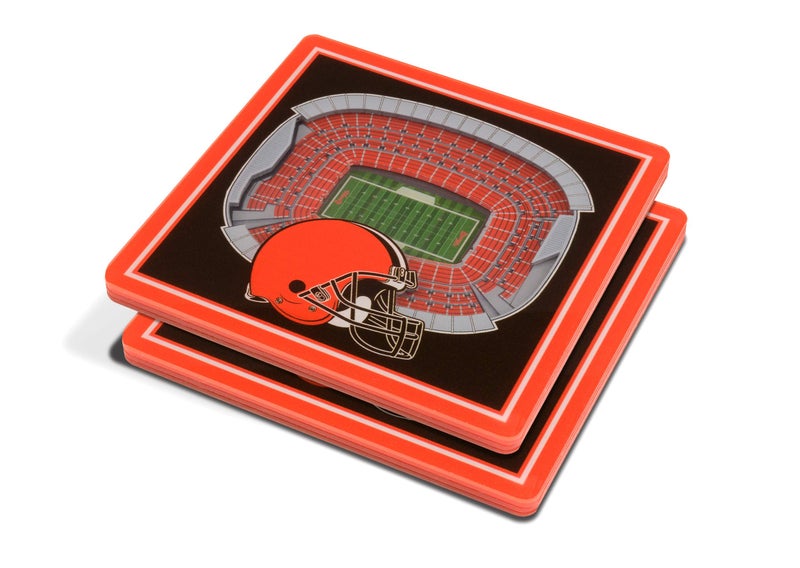 YouTheFan NFL Cleveland Browns 3D StadiumView Coasters  FirstEnergy Stadium