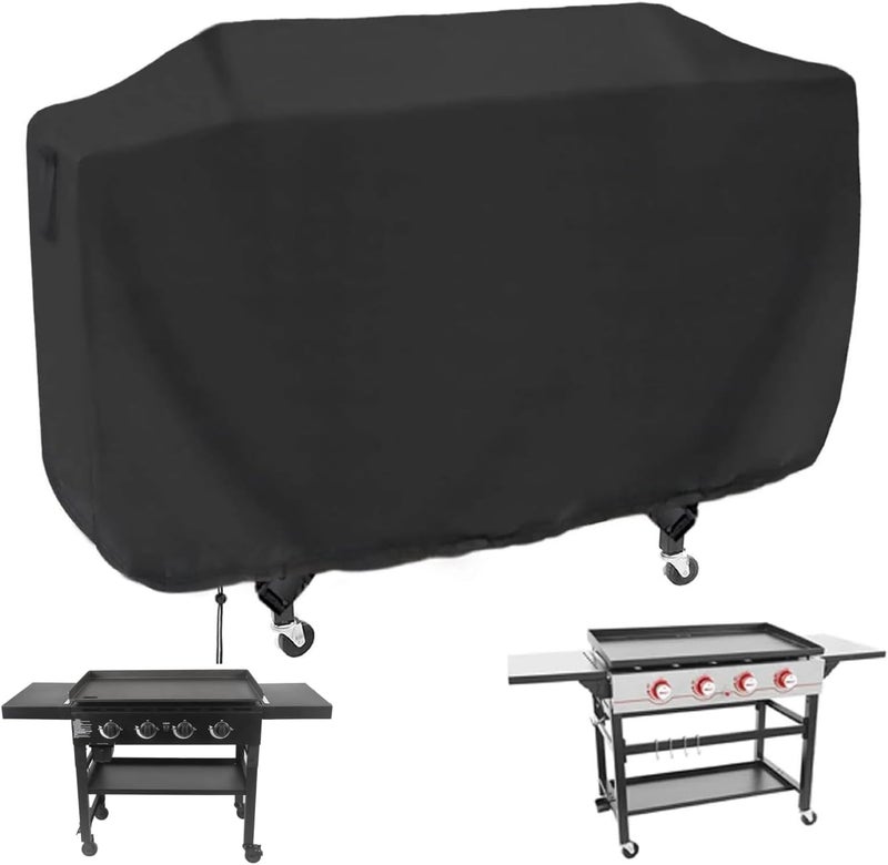 Guisong Flat Top Grill Cover for Royal Gourmet GB4000/GB4007/GB4001B/GB4002 Propane Gas Grill, Waterproof 36 Inch Griddle Cover for Char-Griller Flat Iron 4-Burner Grill -64.8 x 25 x 34 - Image 1