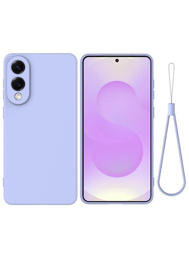 اس-توب جراب لهاتف Samsung Galaxy S25 Edge 5G، جراب سيليكون سائل ملون - Image 1