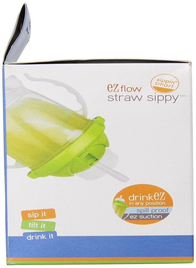Innobaby Sippin' Smart EZ Flow Straw Sippy Cup, Green, 10 Ounce - Image 4