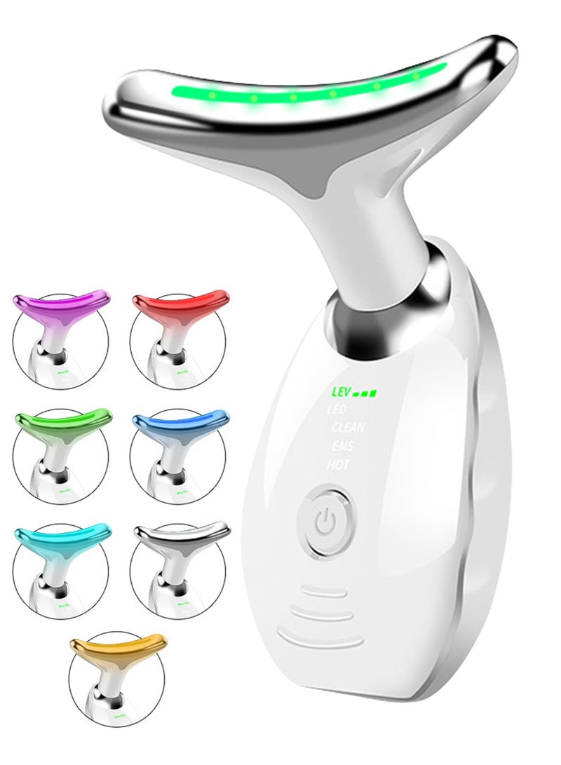 Firming Wrinkle Removal Device, Neck Face Lifting Tighten Massager, LED Photon Therapy Anti Wrinkle Double Chin Remover - Image 1