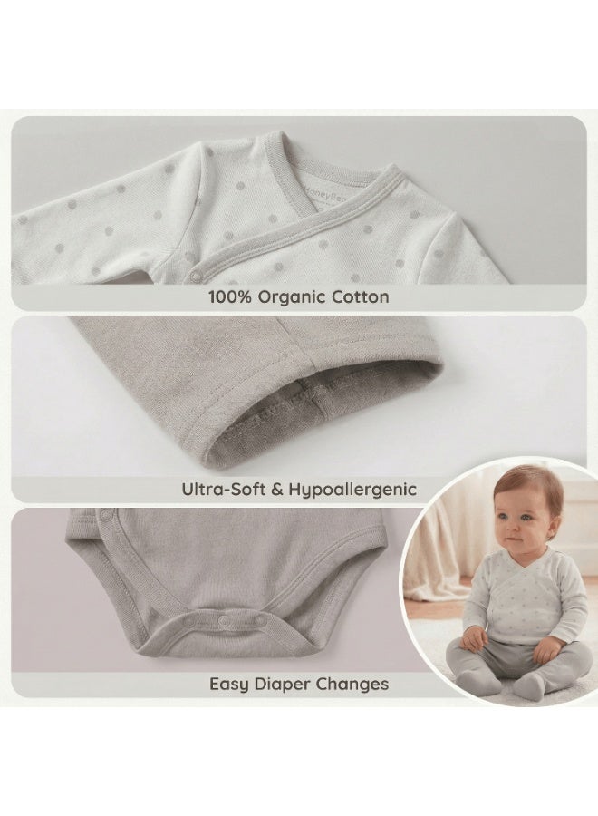 HoneyBee Newborn Essentials Set-100% Organic Cotton, 10-Pcs Baby Gift Set for Boys & Girls (0-3) - Made in Turkey - Image 3