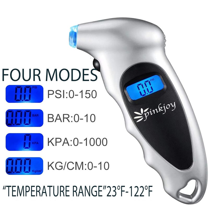 PINKJOY Digital Tire Pressure Gauge 4 Pack - Image 5