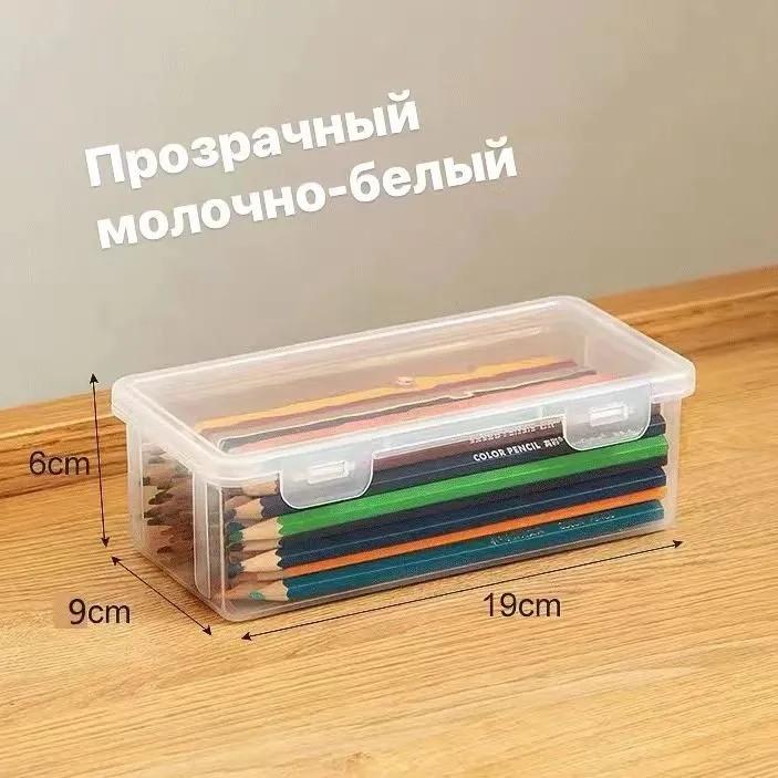 Desktop Organizer: 19 X 9 X 6 Cm Clear Lightweight Plastic - Efficient Sorting Compact Workspace Organizer for School Office Daily Planning Student Gift - Image 2