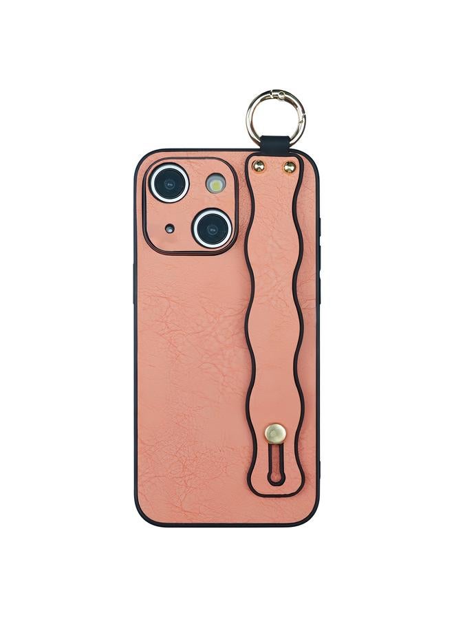 اس-توب جراب لهاتف iPhone 14 Plus مزود بسوار معصم مموج من مادة TPU - Image 1