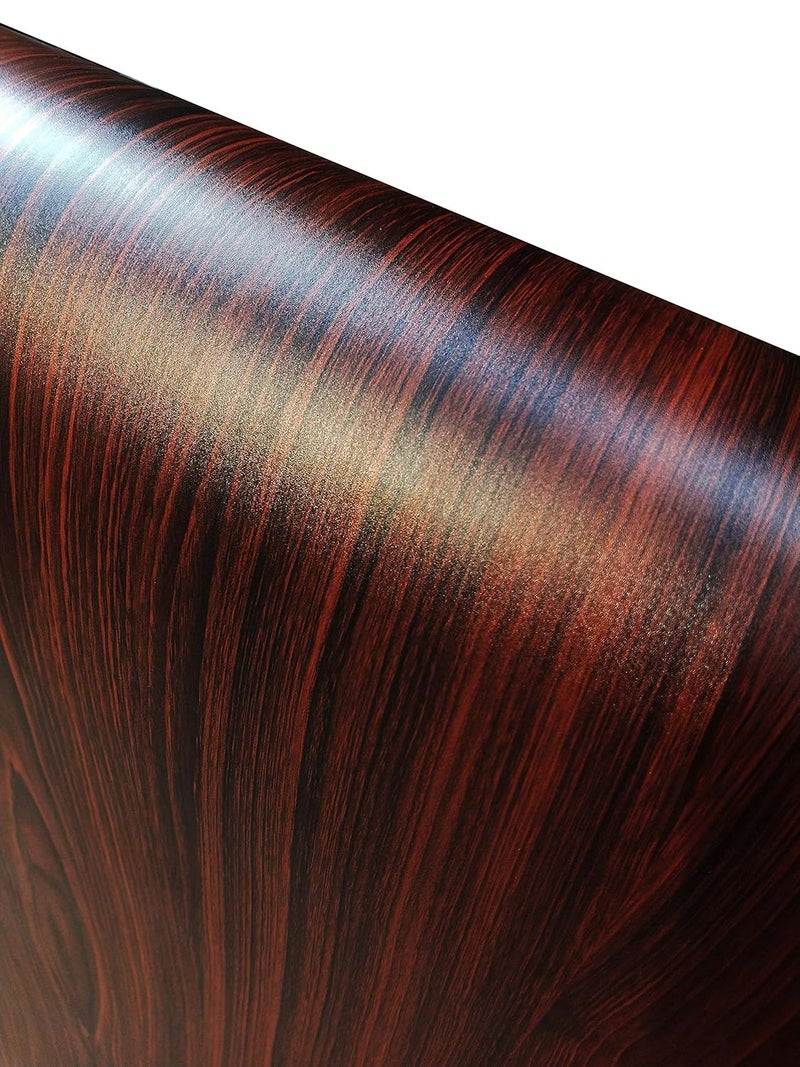 ELTON Vinyl Mahogany Oak Wood Kitchen Cupboard Liner for Table Top 2x12ft Brown - Image 1