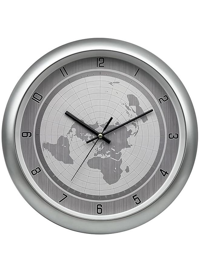 أوركيد ساعة حائط بنمط خريطة العالم 36 سم - Image 1