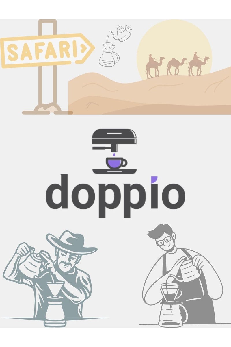 Doppio دوبّيو V60 مجموعة القهوة الكهربائية لصب القهوة – مجموعة 12 قطعة مع مطحنة كهربائية - Image 5