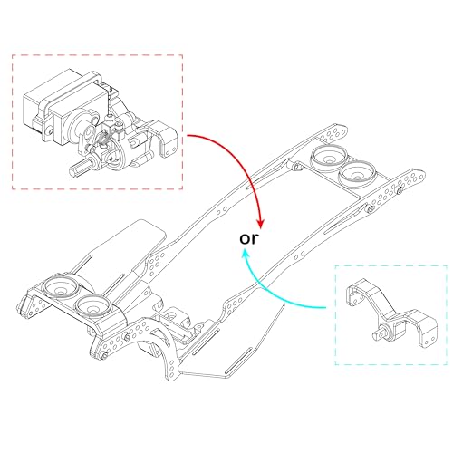 MEUS RACING Titanium LCG Chassis MD24 Dig Chassis for Axial SCX24 124 RC Crawler Upgrades MD24 Chassis - Image 5