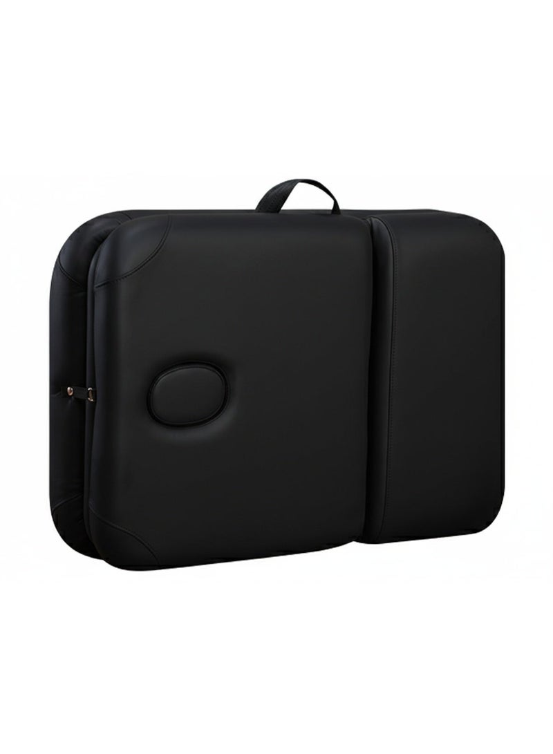 طاولة مساج احترافية محمولة مقاس 25 بوصة مع حقيبة بعجلات ومقبض حمل، سرير سبا مكوّن من 3 أقسام بأرجل من الألمنيوم.  الطول: 184 سم العرض: 63 سم ارتفاع قابل للتعديل: من 66 سم إلى 84 سم الوزن: 13 كجم فقط - Image 3