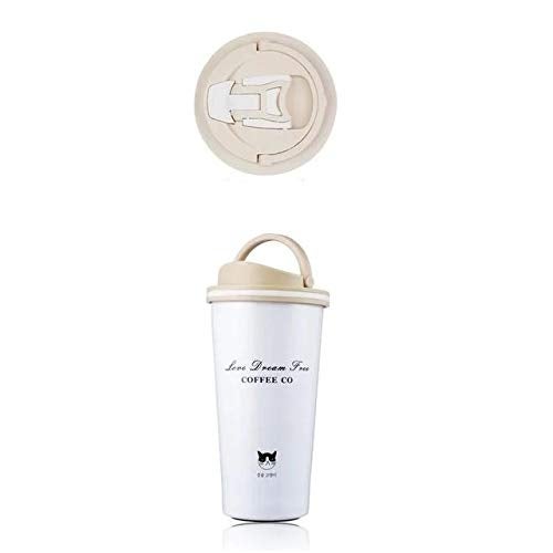 we3 Stainless Steel Tumbler Vacuum Insulated Mug with Spill Proof Lid for Hot & Cold Drinks Perfect for Hiking, Camping & Traveling 500ML. (White) - Image 2