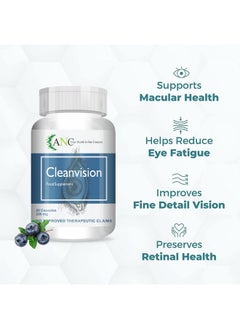 ANC Clean Vision With Lutein & Zeaxanthin Plant Based Eye Care Supplement To Improve Vision, Blue Light & Digital Guard 20 Capsules (Pack Of 2)  - Image 3