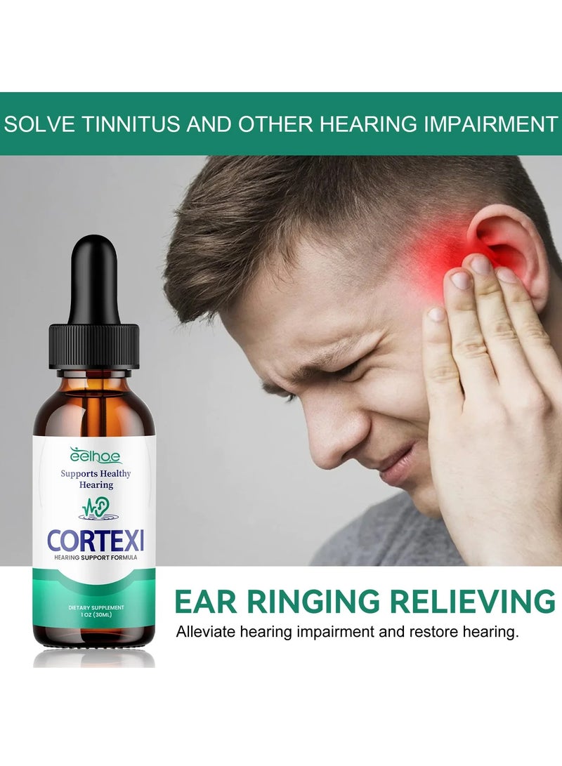 EELHOE Ear Ringing Relieve Drops, Natural Organic Tinnitus Treatment Ear Drops, Natural Organic Ear Tinnitus Treatment Oil, Ear Ringing Oil To Help Stop Ear Ringing, Eases Pain, (30ml) - Image 2