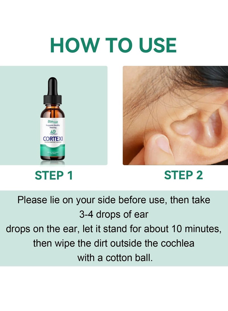 EELHOE Ear Ringing Relieve Drops, Natural Organic Tinnitus Treatment Ear Drops, Natural Organic Ear Tinnitus Treatment Oil, Ear Ringing Oil To Help Stop Ear Ringing, Eases Pain, (30ml) - Image 5