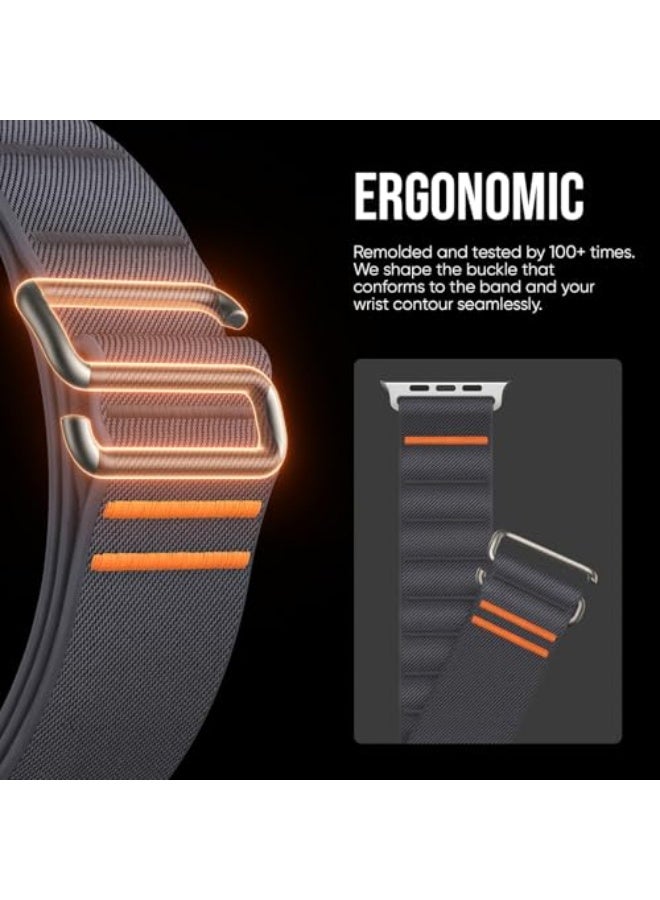 Sport Bands Compatible with Apple Watch Ultra Band 49mm 45mm 44mm 42mm 38mm 40mm 41mm Men Women, Stretchy Nylon Sport Loop Strap with S-Hook for iWatch Series Ultra SE 9 8 7 6 5 4 3 2 1 - Image 3