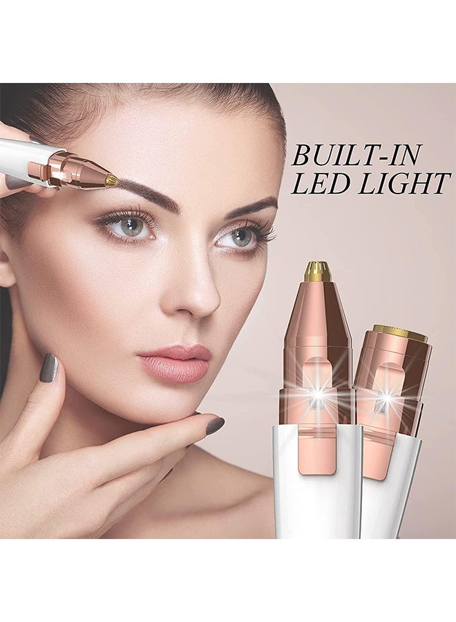 JS 2-In-1 USB Electric Eyebrow Trimmer Facial Hair Removal Rechargeable - Image 4