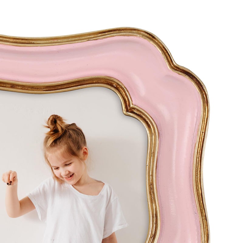 PHAREGE 4x6 Vintage Picture Frame Pink Gold, Ornate Antique Picture Frame for 4 by 6 Photo, Retro Photo Frame for Tabletop Vertical or Horizontal Display, 1 Pack - Image 2