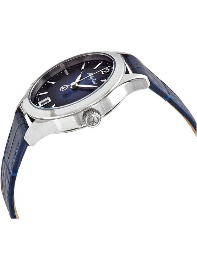 Mathey-Tissot ساعة ماتهي-تيسو أوربان كوارتز بقرص أزرق للسيدات D411ABU - Image 2
