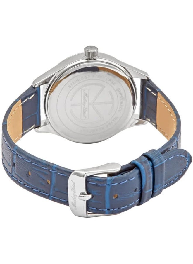 Mathey-Tissot ساعة ماتهي-تيسو أوربان كوارتز بقرص أزرق للسيدات D411ABU - Image 3