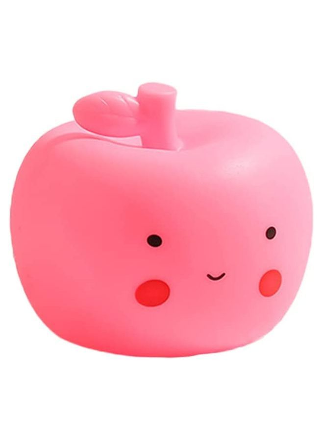 Kids Cartoon LED Night Light Children Bedroom Table Lamp Bedside Moon Star Nightlight Gift Pink Apple - Image 1