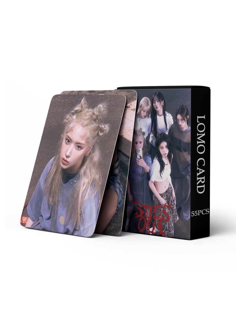 EHOME - 55Pcs NMIXX 2024 New Album Fe3O4: STICK OUT Lomo Card - Image 1