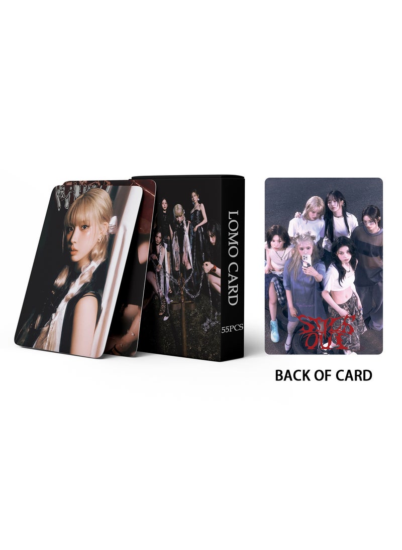 EHOME - 55Pcs NMIXX 2024 New Album Fe3O4: STICK OUT Lomo Card - Image 1