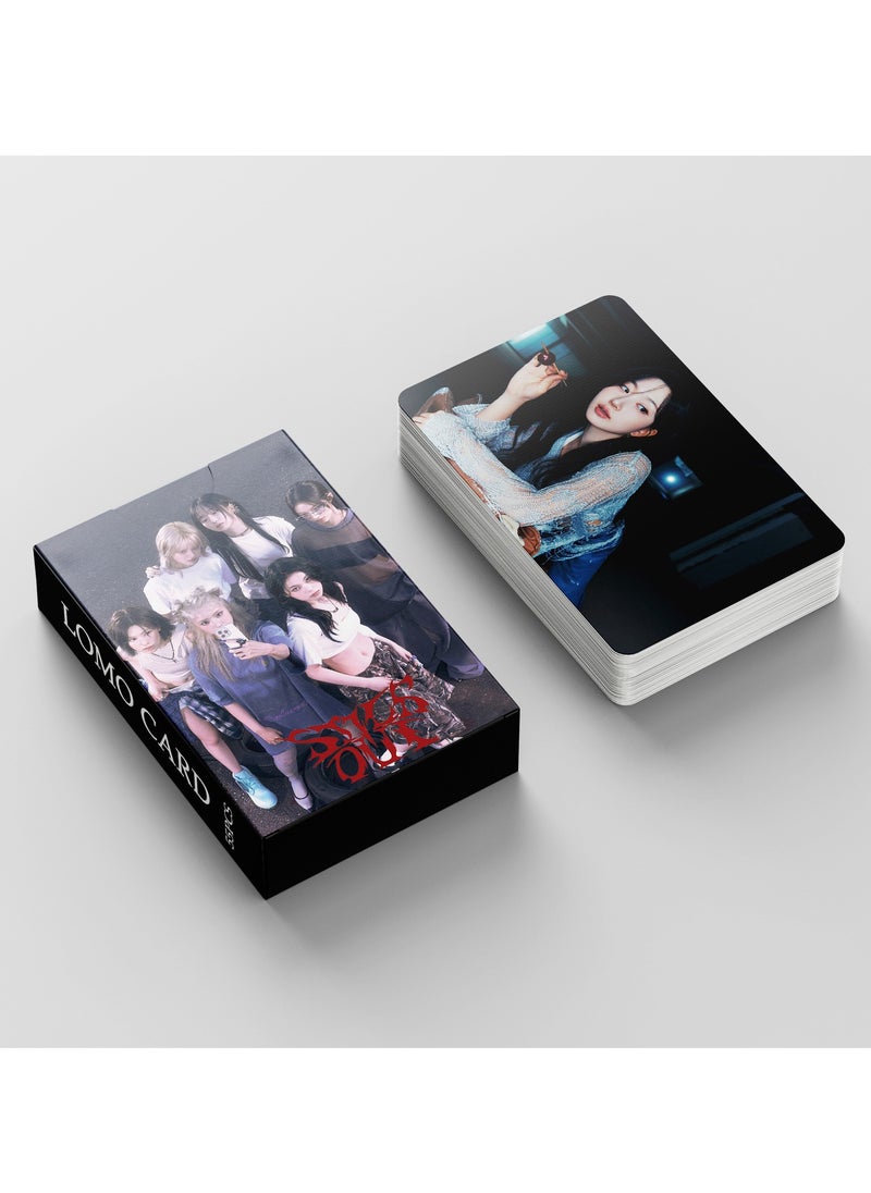 EHOME - 55Pcs NMIXX 2024 New Album Fe3O4: STICK OUT Lomo Card - Image 1