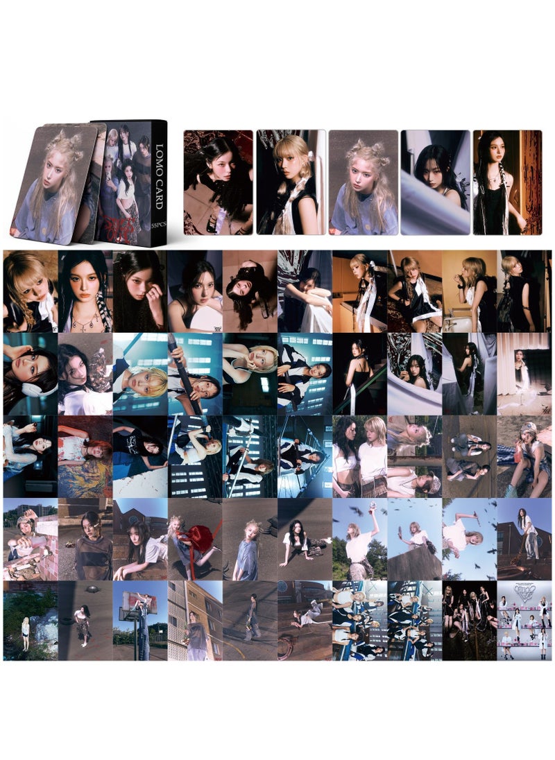 EHOME - 55Pcs NMIXX 2024 New Album Fe3O4: STICK OUT Lomo Card - Image 1
