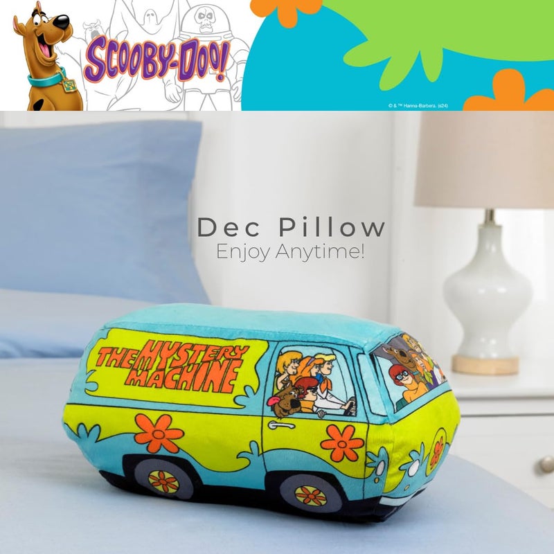 Franco Scooby Doo Mystery Machine Van Decorative Pillow  13.3 in x 7.8 in  Super Soft Plush  (Officially Licensed Product) by Franco Collectibles - Image 4