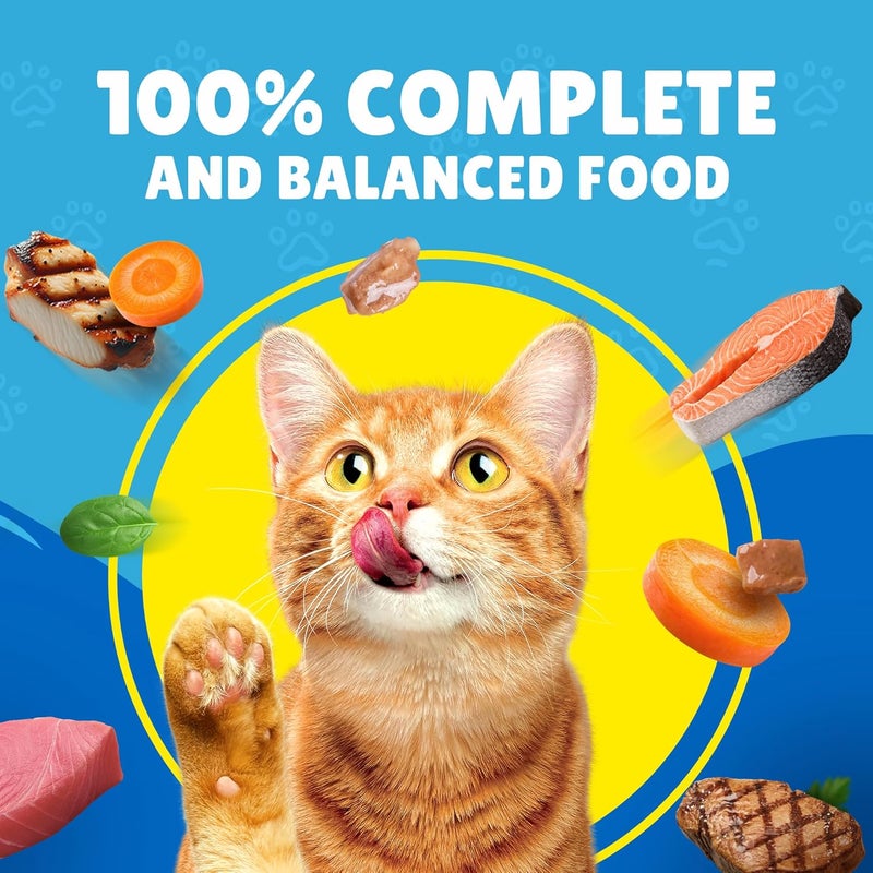 Friskies بوريانا فريسكيز سمك السلمون والتونة والخضروات (400 جرام، عبوة من 24) - Image 3