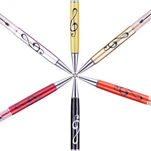 KingPoint Stylus Pen Crystal Ballpoint Pens Capacitive Diamond Writing Pens Music Note Ball Point Fit All Touch Screens Device (Stylus Ballpoint) - Image 4