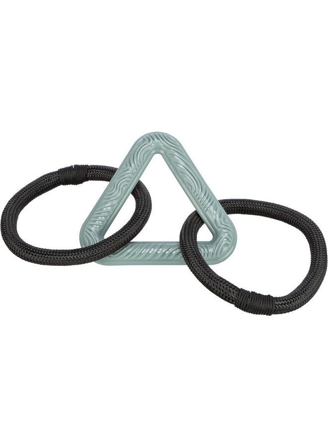 تريكسي لعبة حلقات الحبل سيتي ستايل للمضغ والتهدئة وتشجيع الترابط (على شكل مثلث)، 44 سم - Image 1