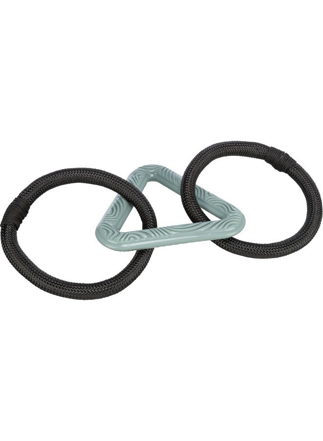 تريكسي لعبة حلقات الحبل سيتي ستايل للمضغ والتهدئة وتشجيع الترابط (على شكل مثلث)، 44 سم - Image 2