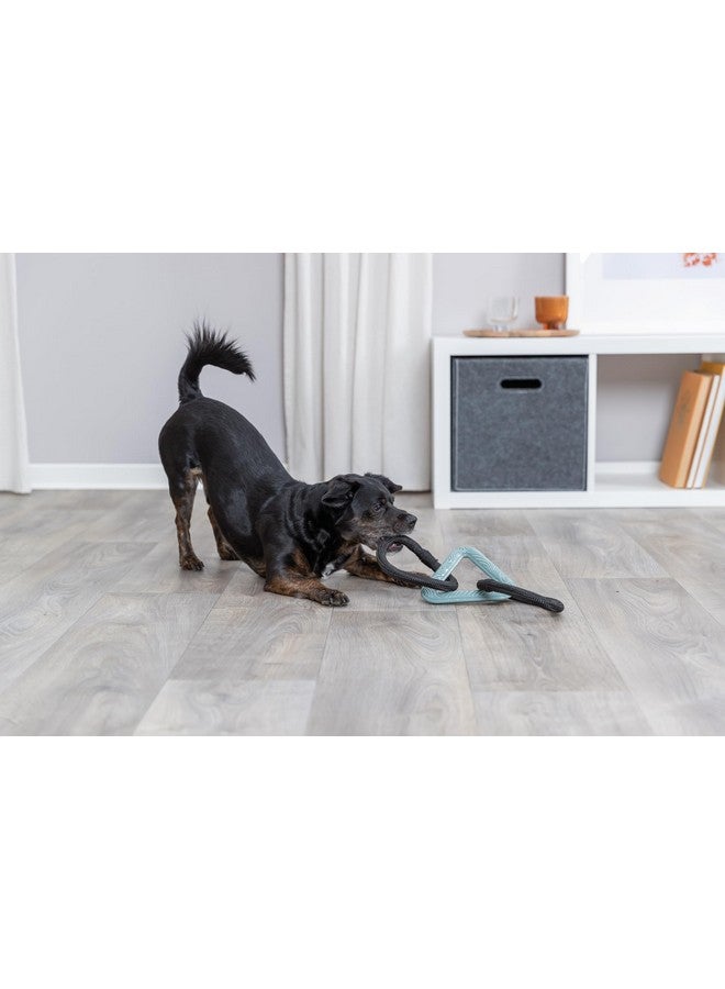 تريكسي لعبة حلقات الحبل سيتي ستايل للمضغ والتهدئة وتشجيع الترابط (على شكل مثلث)، 44 سم - Image 4