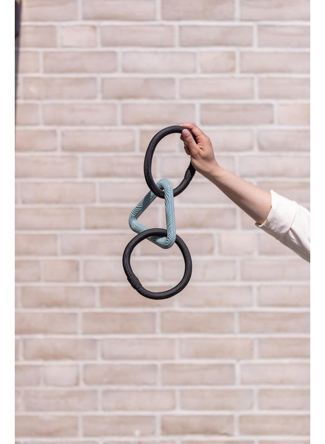 تريكسي لعبة حلقات الحبل سيتي ستايل للمضغ والتهدئة وتشجيع الترابط (على شكل مثلث)، 44 سم - Image 5