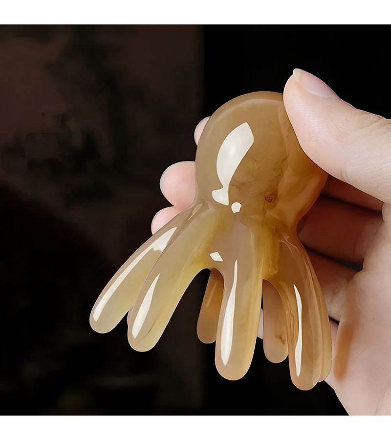 2 Pcs KOLL LINK Handheld Octopus Massager Comb Scalp Massage Tool Flexible 8 Arm Design Durable Plastic 2 56x1 97in For Stress Relaxation Unique Shape Smooth Surface - Image 3
