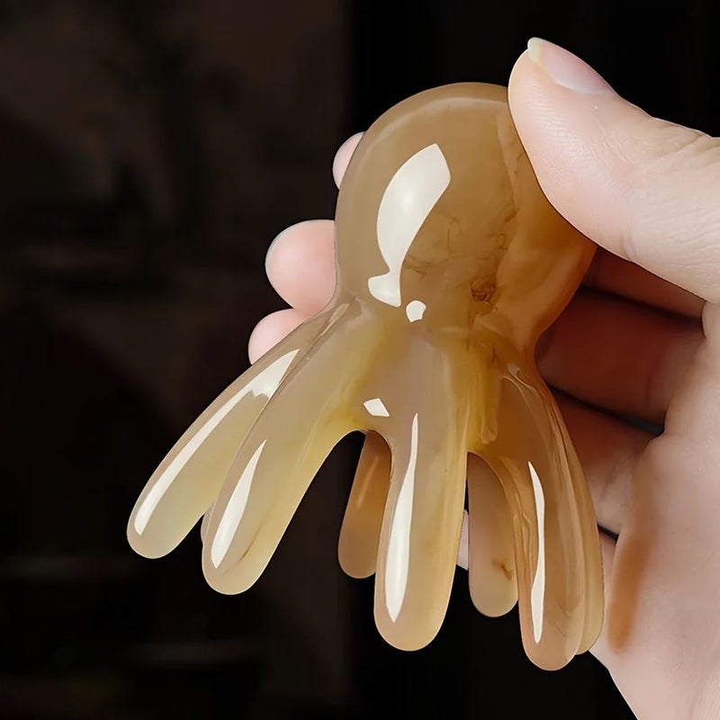 2 Pcs KOLL LINK Handheld Octopus Massager Comb Scalp Massage Tool Flexible 8 Arm Design Durable Plastic 2 56x1 97in For Stress Relaxation Unique Shape Smooth Surface - Image 5