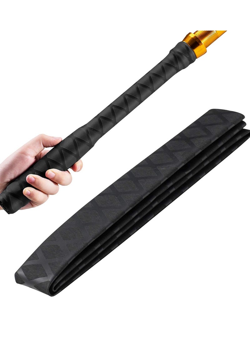 Zikra Heat Shrink Sleeve Wrap Tube for Fishing Rod Handle Cork, Fishing Rod Grip Cover Industrial Heat Shrink Tubing Fly Fishing Accessories, Non-Slip Waterproof and Insulated, 40" Long, 1.2" Diameter - Image 1