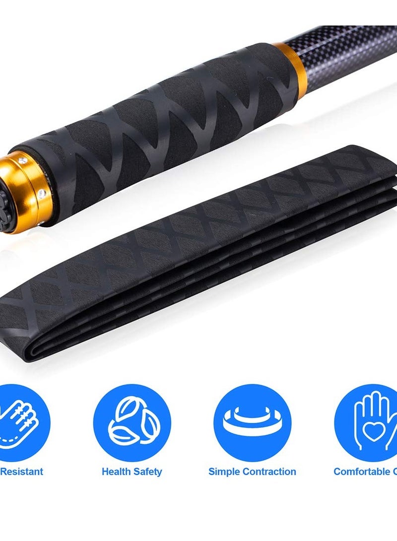 Zikra Heat Shrink Sleeve Wrap Tube for Fishing Rod Handle Cork, Fishing Rod Grip Cover Industrial Heat Shrink Tubing Fly Fishing Accessories, Non-Slip Waterproof and Insulated, 40" Long, 1.2" Diameter - Image 3