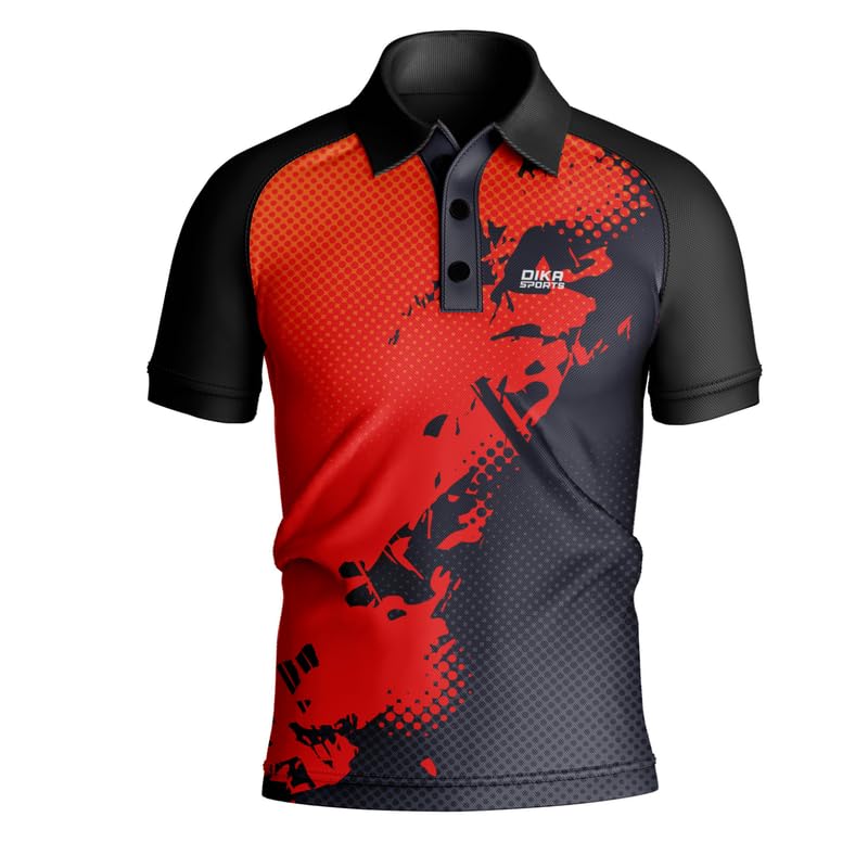 Dika Sports تي شيرت كرة القدم المخصص قميص كريكيت أنيق قميص فريق الهند مطبوع للرجال بأكمام نصفية | 2 سنة إلى 5XL - Image 2