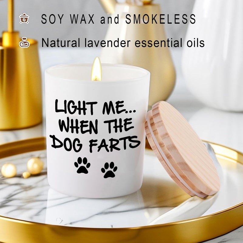 BFJLIFE Funny Gifts for Women Unique Dog Mom Dog Lovers Mothers Day Christmas Birthday Gifts for Her Girlfriend Sister Bestie Best Friend Wife Stocking Stuffers for Women Lavender Scented Soy Candles - Image 4