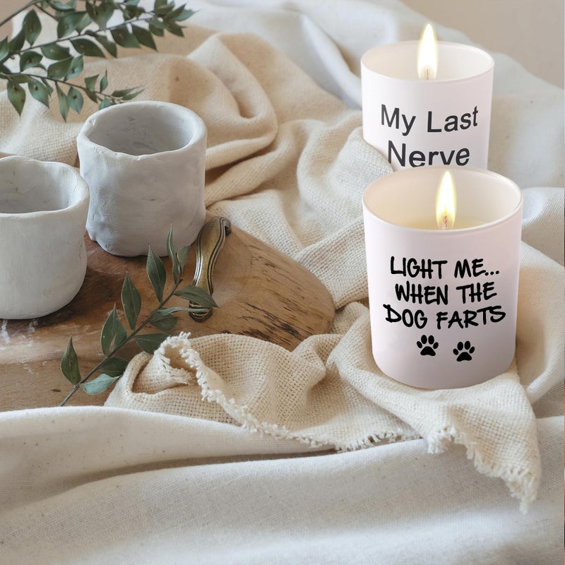BFJLIFE Funny Gifts for Women Unique Dog Mom Dog Lovers Mothers Day Christmas Birthday Gifts for Her Girlfriend Sister Bestie Best Friend Wife Stocking Stuffers for Women Lavender Scented Soy Candles - Image 5