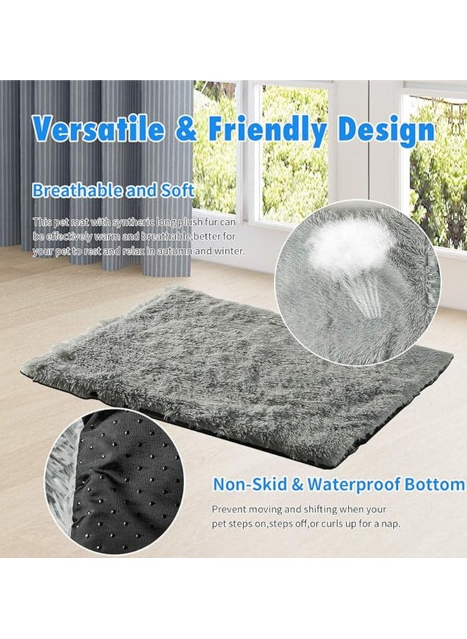 Moro Moro Soft Plush Fur & Plastic Dog Mattress – Cozy, Warm & Non-Slip Pet Bed  - Image 4
