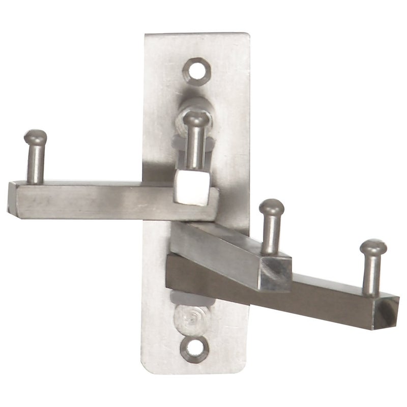 Fortune خطاف فراشة من الفولاذ المقاوم للصدأ 4 خطافات متعدد الاستخدامات لغرفة، تعليق على الحائط، مطبخ، حمام، حامل ملابس ومفاتيح - (عبوة من 1) - Image 3